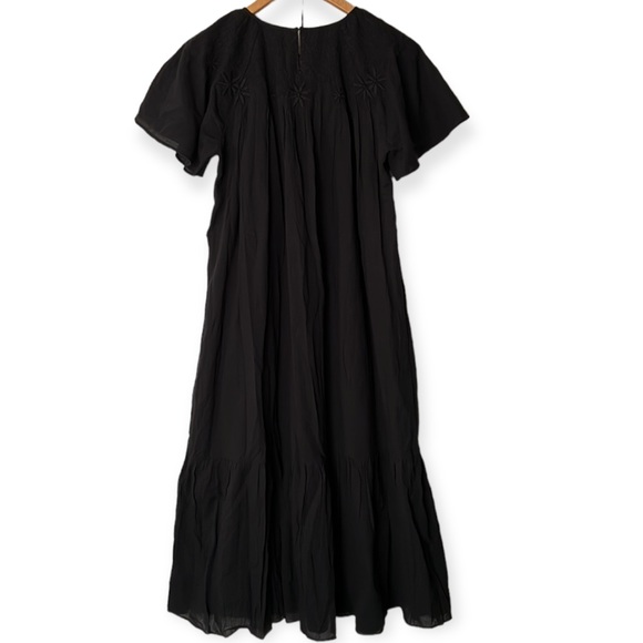 Madewell Embroidered Smoked Midi Dress - Picture 12 of 16